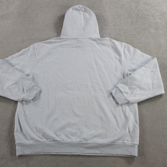 SKIMS Boyfriend Fleece Pullover Hoodie Womens Large Zen Blue Sweatshirt NWT NEW - Picture 3 of 9